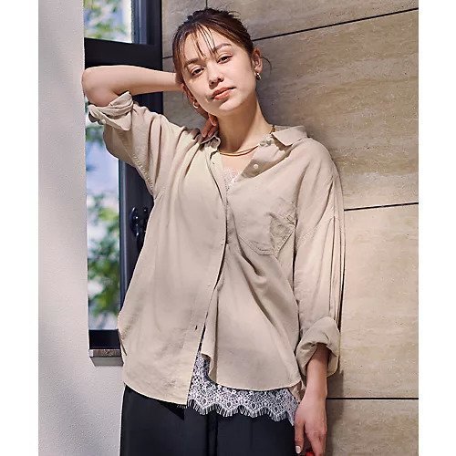 【エニー/ANY】の【Sサイズあり】ヨーロピアンリネンオーバーシャツ インテリア・キッズ・メンズ・レディースファッション・服の通販 founy(ファニー) 　ファッション　Fashion　レディースファッション　Fashion for Women　トップス・カットソー　Cut & Sew Tops　シャツ・ブラウス・オフィスカジュアル　Elegant Blouses & Button-Ups　インナー　Innerwear　スウェット / スエット　Sweatshirt, Sweatwear　タンク　Tank Top, Sleeveless Top　バランス　Balance, Style Balance　リネン　Linen, Linen Fabric　おすすめ　Recommended / Our Picks　サンドベージュ|ID: prp329100004927023 ipo3291000000036969883