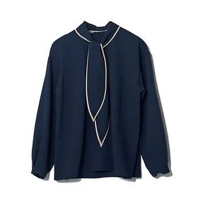 【イーバイエクラ/E by eclat】 【とろみ】スカーフつきブラウス人気、トレンドファッション・服の通販 founy(ファニー) ファッション Fashion レディースファッション Fashion for Women トップス・カットソー Cut & Sew Tops シャツ・ブラウス・オフィスカジュアル Elegant Blouses & Button-Ups とろみ Fluid, Flowy Fabric コンパクト Compact, Small Size シンプル Simple, Minimal スカーフ Scarf, Neckwear バランス Balance, Style Balance パイピング Piping, Trim Design リボン Ribbon, Bow 洗える Machine Washable |ID:prp329100004927036