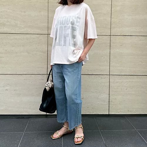 【エクラ/eclat】のスローガンTシャツ 人気、トレンドファッション・服の通販 founy(ファニー) 　ファッション　Fashion　レディースファッション　Fashion for Women　トップス・カットソー　Cut & Sew Tops　シャツ・ブラウス・オフィスカジュアル　Elegant Blouses & Button-Ups　ロングTシャツ・Tシャツ　Longline T-Shirts & Tees　デニム　Denim, Jeans Material　フェミニン　Feminine, Girly　プリント　Print, Printed Pattern　エレガント 上品　Elegant　別注　Limited Edition, Custom Order　洗える　Machine Washable　other-3|ID: prp329100004927087 ipo3291000000036970379