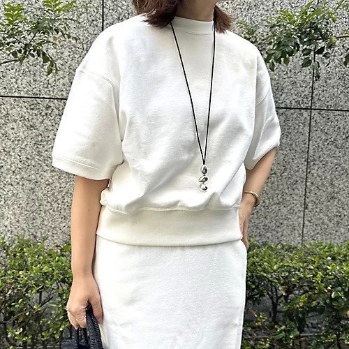 【エクラ/eclat】の半袖裏毛スウェット 人気、トレンドファッション・服の通販 founy(ファニー) 　ファッション　Fashion　レディースファッション　Fashion for Women　トップス・カットソー　Cut & Sew Tops　レディースパーカー・カジュアルフーディー　Casual Hoodies & Sweatshirts　スウェット・クルーネックトップス　Sweatshirts & Crewnecks / Relaxed Fit Sweat Tops　コンパクト　Compact, Small Size　ショルダー　Shoulder, Shoulder Strap　スウェット / スエット　Sweatshirt, Sweatwear　ドロップ　Drop Shoulder, Dropped Style　バランス　Balance, Style Balance　マキシ　Maxi, Full Length　リラックス　Relax, Relaxed Fit　別注　Limited Edition, Custom Order　半袖　Short Sleeve, Half Sleeve　洗える　Machine Washable　other-3|ID: prp329100004927089 ipo3291000000036970392