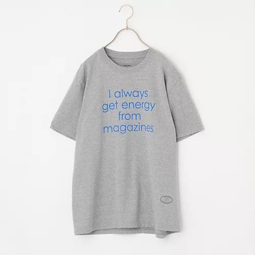 【タンタン/TANGTANG】の【LEEマルシェ20th別注】【洗える】A MESSAGE「MAGAZINES」 インテリア・キッズ・メンズ・レディースファッション・服の通販 founy(ファニー) 　ファッション　Fashion　レディースファッション　Fashion for Women　ワンポイント　One Point, Statement Accent　人気　Popular, Best Seller　別注　Limited Edition, Custom Order　洗える　Machine Washable　グレー×ブルー|ID: prp329100004927142 ipo3291000000036970773