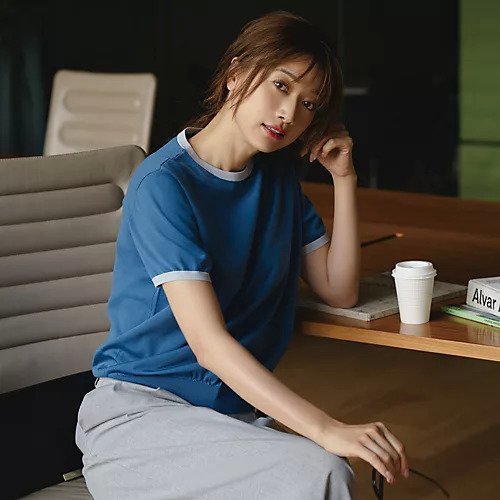 【エムセブンデイズ/M7days】の【洗える】Tシャツ型ニット 人気、トレンドファッション・服の通販 founy(ファニー) 　ファッション　Fashion　レディースファッション　Fashion for Women　トップス・カットソー　Cut & Sew Tops　ニット　Knit Tops & Sweaters　シャツ・ブラウス・オフィスカジュアル　Elegant Blouses & Button-Ups　ロングTシャツ・Tシャツ　Longline T-Shirts & Tees　なめらか　Smooth, Silky Texture　インナー　Innerwear　カーディガン　Cardigan, Knitwear　コンパクト　Compact, Small Size　ジャケット　Jacket, Outerwear　ストレッチ　Stretch, Stretchy Fabric　ネックレス　Necklace, Pendant Necklace　フレア　Flare, Flared　エレガント 上品　Elegant　半袖　Short Sleeve, Half Sleeve　洗える　Machine Washable　other-2|ID: prp329100004927151 ipo3291000000036970837