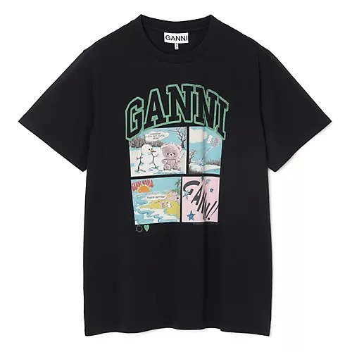 【ガニー/GANNI】のBasic Cotton Jersey Bear Comic Teddy インテリア・キッズ・メンズ・レディースファッション・服の通販 founy(ファニー) 　ファッション　Fashion　レディースファッション　Fashion for Women　インナー　Innerwear　グラフィック　Graphic, Graphic Design　洗える　Machine Washable　Phantom|ID: prp329100004927155 ipo3291000000036970862