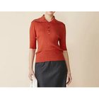 【エンダレンス/endalence】のワイドリブポロニット 人気、トレンドファッション・服の通販 founy(ファニー) ファッション Fashion レディースファッション Fashion for Women トップス・カットソー Cut & Sew Tops ニット Knit Tops & Sweaters ドレープ Drape, Draping Fabric thumbnail RED|ID: prp329100004927181 ipo3291000000036971018