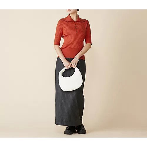 【エンダレンス/endalence】のワイドリブポロニット 人気、トレンドファッション・服の通販 founy(ファニー) 　ファッション　Fashion　レディースファッション　Fashion for Women　トップス・カットソー　Cut & Sew Tops　ニット　Knit Tops & Sweaters　ドレープ　Drape, Draping Fabric　other-3|ID: prp329100004927181 ipo3291000000036971023