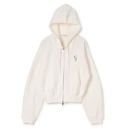 【クラネ/CLANE】のLOGO COMPACT ZIP UP HOODIE インテリア・キッズ・メンズ・レディースファッション・服の通販 founy(ファニー) 　ファッション　Fashion　レディースファッション　Fashion for Women　コンパクト　Compact, Small Size　フィット　Fit, Slim Fit　ベーシック　Basic, Essential　ポケット　Pocket, Pocket Detail　リラックス　Relax, Relaxed Fit　洗える　Machine Washable　WHITE|ID: prp329100004927217 ipo3291000000036971316