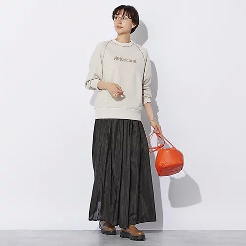 【アメリカーナ/Americana】の【HPS別注】ロゴスウェット 人気、トレンドファッション・服の通販 founy(ファニー) 　ファッション　Fashion　レディースファッション　Fashion for Women　トップス・カットソー　Cut & Sew Tops　レディースパーカー・カジュアルフーディー　Casual Hoodies & Sweatshirts　スウェット・クルーネックトップス　Sweatshirts & Crewnecks / Relaxed Fit Sweat Tops　クラシック　Classic, Timeless Style　ショート　Short, Short Length　スウェット / スエット　Sweatshirt, Sweatwear　トレンド　Trend, Trending Now　バランス　Balance, Style Balance　ベーシック　Basic, Essential　別注　Limited Edition, Custom Order　other-3|ID: prp329100004927286 ipo3291000000036971864