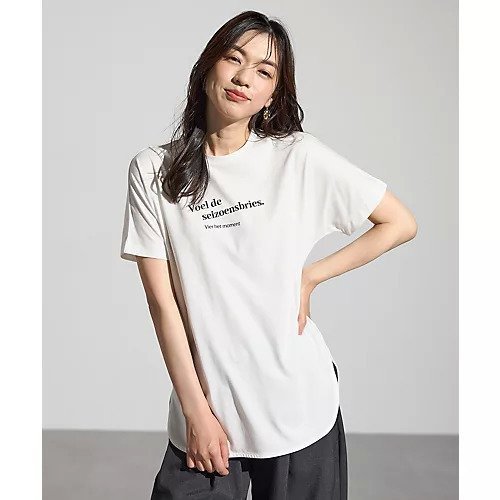 【エニー/ANY】のエニィファンクションドルマンスリーブTシャツ インテリア・キッズ・メンズ・レディースファッション・服の通販 founy(ファニー) 　ファッション　Fashion　レディースファッション　Fashion for Women　トップス・カットソー　Cut & Sew Tops　シャツ・ブラウス・オフィスカジュアル　Elegant Blouses & Button-Ups　ロングTシャツ・Tシャツ　Longline T-Shirts & Tees　おすすめ　Recommended / Our Picks　インナー　Innerwear　サロペット　Overalls, Salopette　プリント　Print, Printed Pattern　オフ|ID: prp329100004927313 ipo3291000000036972060