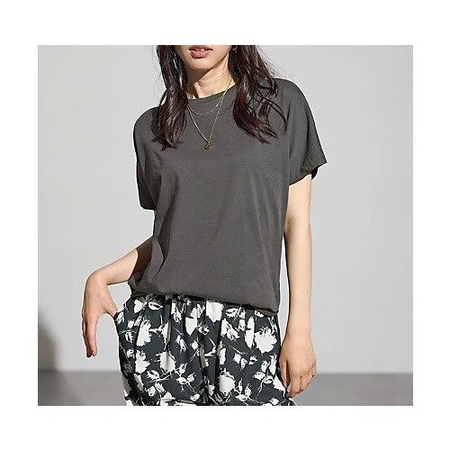 【エニー/ANY】のエニィファンクションドルマンスリーブTシャツ インテリア・キッズ・メンズ・レディースファッション・服の通販 founy(ファニー) 　ファッション　Fashion　レディースファッション　Fashion for Women　トップス・カットソー　Cut & Sew Tops　シャツ・ブラウス・オフィスカジュアル　Elegant Blouses & Button-Ups　ロングTシャツ・Tシャツ　Longline T-Shirts & Tees　おすすめ　Recommended / Our Picks　インナー　Innerwear　サロペット　Overalls, Salopette　プリント　Print, Printed Pattern　チャコール|ID: prp329100004927313 ipo3291000000036972063