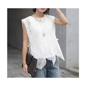 【スタイルデリ/STYLE DELI】のリーフ柄コットンレースベスト 人気、トレンドファッション・服の通販 founy(ファニー) ファッション Fashion レディースファッション Fashion for Women アウター Coat / Outerwear Collection トップス・カットソー Cut & Sew Tops ベスト&ジレ / 重ね着スタイル Vests & Gilets 春 Spring シェイプ Shape, Slim Fit シンプル Simple, Minimal ストレート Straight, Straight Cut スリット Slit, Slit Detail 定番 Standard, Basic Item 人気 Popular, Best Seller バランス Balance, Style Balance ベスト Vest, Waistcoat モチーフ Motif, Design Theme リーフ Leaf, Botanical Leaf レース Lace, Lace Fabric S/S・春夏 SS, Spring/Summer, Warm Season おすすめ Recommended / Our Picks 夏 Summer |ID:prp329100004927353
