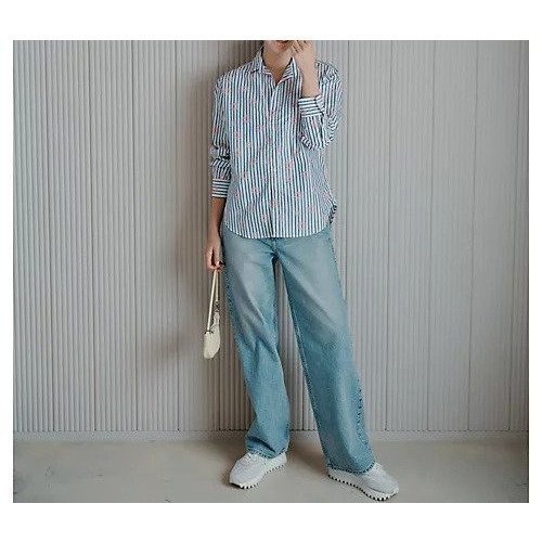 【フランク&アイリーン/Frank&Eileen】のEILEEN/PBFW 人気、トレンドファッション・服の通販 founy(ファニー) 　ファッション　Fashion　レディースファッション　Fashion for Women　カリフォルニア　California, Cali Style　ストライプ　Stripe, Striped Pattern　デコルテ　Décolleté, Neckline　フィット　Fit, Slim Fit　リラックス　Relax, Relaxed Fit　洗える　Machine Washable　other-3|ID: prp329100004927414 ipo3291000000036972953