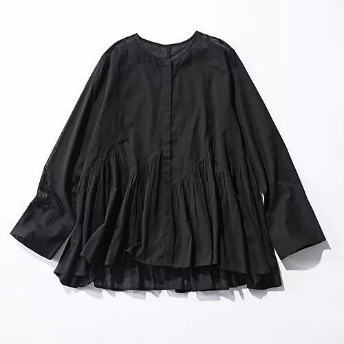 【ヌキテパ/NE QUITTEZ PAS】のCotton Voile Slant Panel Blouse 人気、トレンドファッション・服の通販 founy(ファニー) 　ファッション　Fashion　レディースファッション　Fashion for Women　ギャザー　Gathered, Ruffled　洗える　Machine Washable　other-2|ID: prp329100004927430 ipo3291000000036973058