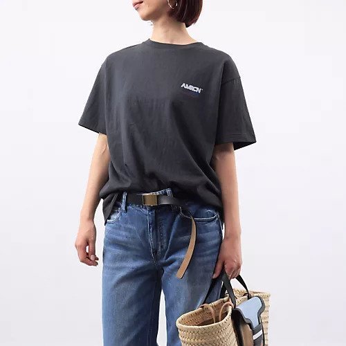 【アメリカーナ/Americana】のラフィー丸胴 バックプリントT 人気、トレンドファッション・服の通販 founy(ファニー) 　ファッション　Fashion　レディースファッション　Fashion for Women　バッグ　Bags　クラシック　Classic, Timeless Style　コンパクト　Compact, Small Size　プリント　Print, Printed Pattern　ワイド　Wide, Wide Fit　洗える　Machine Washable　other-3|ID: prp329100004927438 ipo3291000000036973122