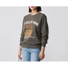 【レミレリーフ/REMI RELIEF】の【HPS別注】HARD SP加工20/スエット(LESS IS MORE C) 人気、トレンドファッション・服の通販 founy(ファニー) ファッション Fashion レディースファッション Fashion for Women 洗える Machine Washable スウェット / スエット Sweatshirt, Sweatwear スペシャル Special, Limited Edition 人気 Popular, Best Seller 猫 Cat, Kitty プリント Print, Printed Pattern 別注 Limited Edition, Custom Order ロング Long, Long-Length thumbnail チャコール|ID: prp329100004935609 ipo3291000000037038447