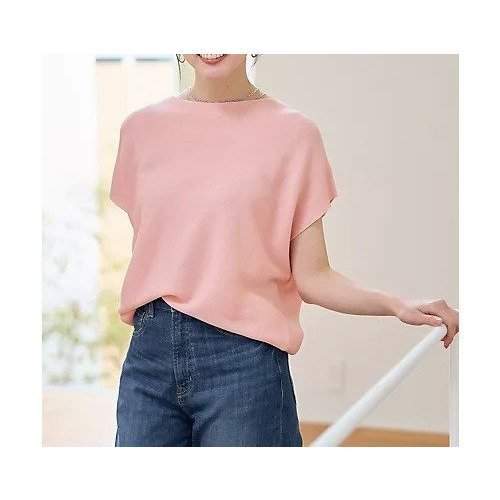 【エニー/ANY】の【新色追加/14色展開】アクリルガーターフレンチスリーブニット インテリア・キッズ・メンズ・レディースファッション・服の通販 founy(ファニー) 　ファッション　Fashion　レディースファッション　Fashion for Women　トップス・カットソー　Cut & Sew Tops　ニット　Knit Tops & Sweaters　おすすめ　Recommended / Our Picks　スラックス　Slacks, Dress Pants　スリーブ　Sleeve, Long Sleeve / Short Sleeve　デニム　Denim, Jeans Material　フレンチ　French, French Style　ピンク|ID: prp329100004935610 ipo3291000000037038455