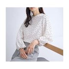 【エニー/ANY】のポコポコバルーン袖ブラウス オフ×ブラックドット|ID: prp329100004935615 ipo3291000000037038490
