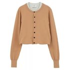 【クラネ/CLANE】のW LAYERED KNIT CARDIGAN BEIGE|ID: prp329100004935618 ipo3291000000037222977