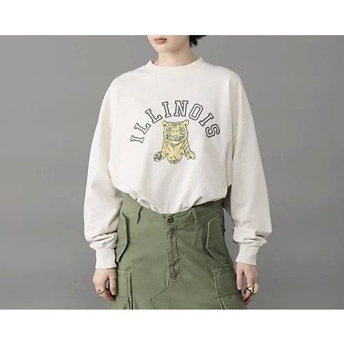 【レミレリーフ/REMI RELIEF】の【HPS別注】SP加工スーピマ裏毛クルー(ILLINOIS) インテリア・キッズ・メンズ・レディースファッション・服の通販 founy(ファニー) 　ファッション　Fashion　レディースファッション　Fashion for Women　スウェット / スエット　Sweatshirt, Sweatwear　スーピマ　Supima, Premium Cotton　セットアップ　Set-Up, Coordinated Outfit　プリント　Print, Printed Pattern　別注　Limited Edition, Custom Order　旅行　Travel　ライトピンク|ID: prp329100004935621 ipo3291000000037038520