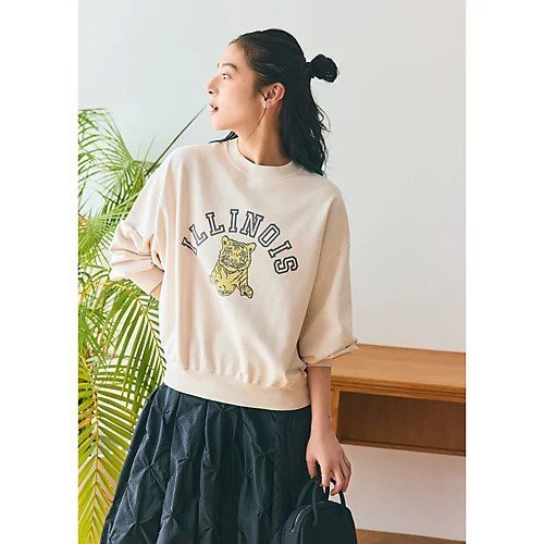 【レミレリーフ/REMI RELIEF】の【HPS別注】SP加工スーピマ裏毛クルー(ILLINOIS) 人気、トレンドファッション・服の通販 founy(ファニー) 　ファッション　Fashion　レディースファッション　Fashion for Women　スウェット / スエット　Sweatshirt, Sweatwear　スーピマ　Supima, Premium Cotton　セットアップ　Set-Up, Coordinated Outfit　プリント　Print, Printed Pattern　別注　Limited Edition, Custom Order　旅行　Travel　other-2|ID: prp329100004935621 ipo3291000000037038521