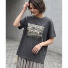 【スタイルデリ/STYLE DELI】の【LUXE】dogsフォトプリントさら編みTシャツ チャコール|ID: prp329100004935634 ipo3291000000037253428