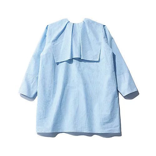 【カレンソロジー/Curensology】の【LEEマルシェ20th別注】【洗える】ストライプラッフルブラウス 人気、トレンドファッション・服の通販 founy(ファニー) 　ファッション　Fashion　レディースファッション　Fashion for Women　トップス・カットソー　Cut & Sew Tops　シャツ・ブラウス・オフィスカジュアル　Elegant Blouses & Button-Ups　ストライプ　Stripe, Striped Pattern　デニム　Denim, Jeans Material　フリル　Frill, Ruffle　ボトム　Bottoms, Lower Wear　今季　This Season, Current Season　別注　Limited Edition, Custom Order　洗える　Machine Washable　other-2|ID: prp329100004935635 ipo3291000000037038599