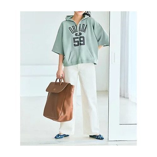 【オブラダ/Oblada】の【HPS別注】HALF ZIP HOODIE 人気、トレンドファッション・服の通販 founy(ファニー) 　ファッション　Fashion　レディースファッション　Fashion for Women　スウェット / スエット　Sweatshirt, Sweatwear　バランス　Balance, Style Balance　ロング　Long, Long-Length　ヴィンテージ　Vintage Style　別注　Limited Edition, Custom Order　半袖　Short Sleeve, Half Sleeve　春　Spring　洗える　Machine Washable　other-2|ID: prp329100004935639 ipo3291000000037038618