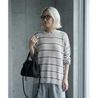 【スタイルデリ/STYLE DELI】の【BLK001】綿タッチボーダークルーネックプルオーバー ブルー|ID: prp329100004935644 ipo3291000000037038652