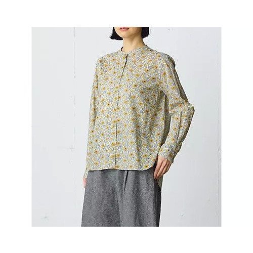 【ミディウミ/MidiUmi】のリバティプリントシャツ 人気、トレンドファッション・服の通販 founy(ファニー) 　ファッション　Fashion　レディースファッション　Fashion for Women　トップス・カットソー　Cut & Sew Tops　シャツ・ブラウス・オフィスカジュアル　Elegant Blouses & Button-Ups　イエロー　Yellow　セットアップ　Set-Up, Coordinated Outfit　other-2|ID: prp329100004935645 ipo3291000000037038658