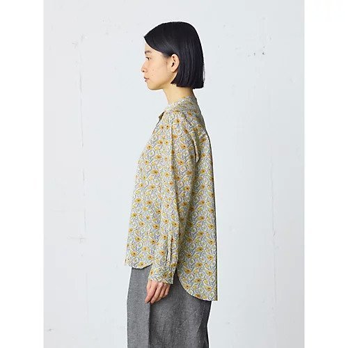 【ミディウミ/MidiUmi】のリバティプリントシャツ 人気、トレンドファッション・服の通販 founy(ファニー) 　ファッション　Fashion　レディースファッション　Fashion for Women　トップス・カットソー　Cut & Sew Tops　シャツ・ブラウス・オフィスカジュアル　Elegant Blouses & Button-Ups　イエロー　Yellow　セットアップ　Set-Up, Coordinated Outfit　other-3|ID: prp329100004935645 ipo3291000000037038659