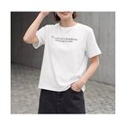 【スタイルデリ/STYLE DELI】のスモールメッセージロゴTシャツ 人気、トレンドファッション・服の通販 founy(ファニー) ファッション Fashion レディースファッション Fashion for Women トップス・カットソー Cut & Sew Tops シャツ・ブラウス・オフィスカジュアル Elegant Blouses & Button-Ups ロングTシャツ・Tシャツ Longline T-Shirts & Tees インナー Innerwear 春 Spring サロペット Overalls, Salopette ジャケット Jacket, Outerwear ストレート Straight, Straight Cut スニーカー Sneakers, Trainers スリット Slit, Slit Detail フォルム Silhouette, Form ベスト Vest, Waistcoat 半袖 Short Sleeve, Half Sleeve ワイド Wide, Wide Fit S/S・春夏 SS, Spring/Summer, Warm Season 夏 Summer エレガント 上品 Elegant thumbnail ホワイト|ID: prp329100004935646 ipo3291000000037038663