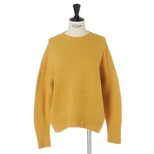 【トゥエルブクローゼット/12closet】の【福田麻琴さんコラボ】【洗える】クルーネックホールガーメントニット インテリア・キッズ・メンズ・レディースファッション・服の通販 founy(ファニー) 　ファッションモデル・俳優・女優　Models　女性　Women　福田麻琴　Fukuda Makoto　ファッション　Fashion　レディースファッション　Fashion for Women　トップス・カットソー　Cut & Sew Tops　ニット　Knit Tops & Sweaters　コラボ　Collaboration, Collab　バランス　Balance, Style Balance　ホールガーメント　WholeGarment, Seamless Knit　洗える　Machine Washable　イエロー|ID: prp329100004935651 ipo3291000000037038701