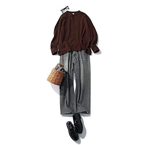 【トゥエルブクローゼット/12closet】の【福田麻琴さんコラボ】【洗える】クルーネックホールガーメントニット 人気、トレンドファッション・服の通販 founy(ファニー) 　ファッションモデル・俳優・女優　Models　女性　Women　福田麻琴　Fukuda Makoto　ファッション　Fashion　レディースファッション　Fashion for Women　トップス・カットソー　Cut & Sew Tops　ニット　Knit Tops & Sweaters　コラボ　Collaboration, Collab　バランス　Balance, Style Balance　ホールガーメント　WholeGarment, Seamless Knit　洗える　Machine Washable　other-3|ID: prp329100004935651 ipo3291000000037038706