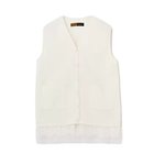 【イーバイエクラ/E by eclat】のRoom no.8 for E by eclat チュールレースニットジレ オフホワイト|ID: prp329100004935652 ipo3291000000037223272