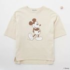 【アメリカーナ/Americana】の【LEEマルシェ20th別注】【洗える】Mickey Print TEE(バッヂ付) ベージュ|ID: prp329100004935653 ipo3291000000037248115