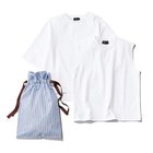 【エムセブンデイズ/M7days】の渾身のパックTシャツ 人気、トレンドファッション・服の通販 founy(ファニー) ファッション Fashion レディースファッション Fashion for Women トップス・カットソー Cut & Sew Tops シャツ・ブラウス・オフィスカジュアル Elegant Blouses & Button-Ups ロングTシャツ・Tシャツ Longline T-Shirts & Tees ノースリーブ Sleeveless, No-Sleeve バランス Balance, Style Balance フレンチ French, French Style ボックス Boxy, Box Shape ラウンド Round, Round Neck 半袖 Short Sleeve, Half Sleeve 巾着 Drawstring Bag, Kinchaku 洗える Machine Washable thumbnail ホワイトセット|ID: prp329100004935656 ipo3291000000037038779