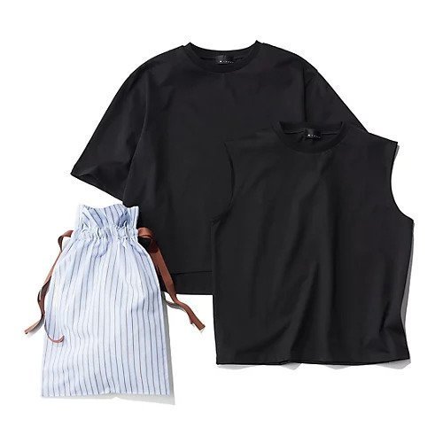 【エムセブンデイズ/M7days】の渾身のパックTシャツ インテリア・キッズ・メンズ・レディースファッション・服の通販 founy(ファウニー) https://founy.com/ ファッション Fashion レディースファッション Fashion for Women トップス・カットソー Cut & Sew Tops シャツ・ブラウス・オフィスカジュアル Elegant Blouses & Button-Ups ロングTシャツ・Tシャツ Longline T-Shirts & Tees ノースリーブ Sleeveless, No-Sleeve バランス Balance, Style Balance フレンチ French, French Style ボックス Boxy, Box Shape ラウンド Round, Round Neck 半袖 Short Sleeve, Half Sleeve 巾着 Drawstring Bag, Kinchaku 洗える Machine Washable |ID: prp329100004935656 ipo3291000000037244936