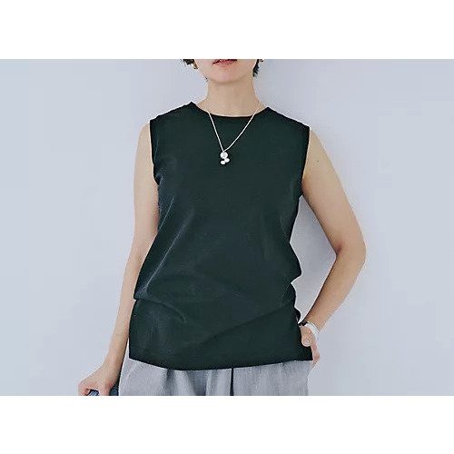 【トゥエルブクローゼット/12closet】の【洗える】大人に似合う・巾着付き USAコットンワイドTシャツ&ノースリーブTシャツ 人気、トレンドファッション・服の通販 founy(ファニー) 　ファッション　Fashion　レディースファッション　Fashion for Women　トップス・カットソー　Cut & Sew Tops　キャミソール&ノースリーブ　Camisoles & Sleeveless Tops　シャツ・ブラウス・オフィスカジュアル　Elegant Blouses & Button-Ups　ロングTシャツ・Tシャツ　Longline T-Shirts & Tees　ドット　Polka Dot, Dot Pattern　ノースリーブ　Sleeveless, No-Sleeve　ボックス　Boxy, Box Shape　ワイド　Wide, Wide Fit　巾着　Drawstring Bag, Kinchaku　洗える　Machine Washable　other-3|ID: prp329100004935658 ipo3291000000037038833