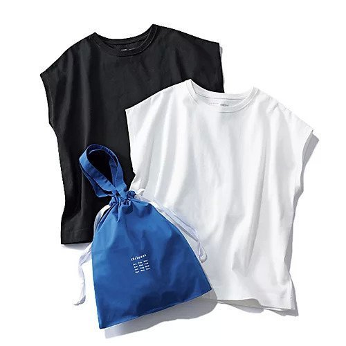 【トゥエルブクローゼット/12closet】の【洗える】大人に似合う・巾着つき USAコットンフレンチスリーブTシャツ(2枚入り) インテリア・キッズ・メンズ・レディースファッション・服の通販 founy(ファウニー) https://founy.com/ ファッション Fashion レディースファッション Fashion for Women トップス・カットソー Cut & Sew Tops シャツ・ブラウス・オフィスカジュアル Elegant Blouses & Button-Ups ロングTシャツ・Tシャツ Longline T-Shirts & Tees カッティング Cutting Detail ショート Short, Short Length スリーブ Sleeve, Long Sleeve / Short Sleeve フレンチ French, French Style ボトム Bottoms, Lower Wear 巾着 Drawstring Bag, Kinchaku 洗える Machine Washable |ID: prp329100004935660 ipo3291000000037248739