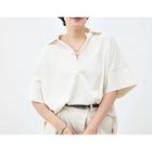 【リエミラー/Rie Miller】のウォッシャブルポロ襟ハーフスリーブジョーゼットダンボール オフホワイト|ID: prp329100004935670 ipo3291000000037038912