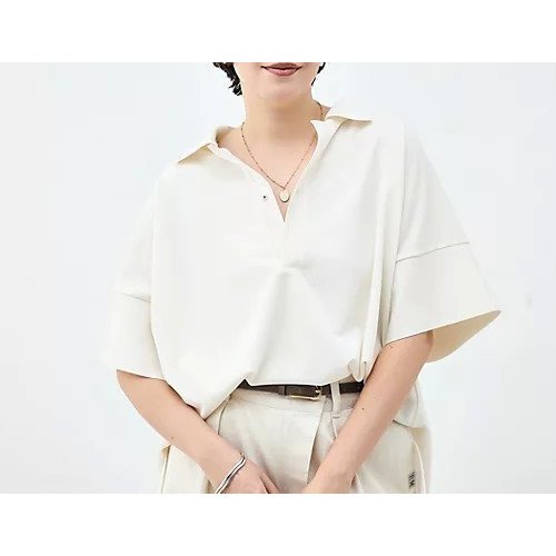 【リエミラー/Rie Miller】のウォッシャブルポロ襟ハーフスリーブジョーゼットダンボール インテリア・キッズ・メンズ・レディースファッション・服の通販 founy(ファニー) 　ファッション　Fashion　レディースファッション　Fashion for Women　2026年　2026　おすすめ　Recommended / Our Picks　ジャケット　Jacket, Outerwear　ジョーゼット　Georgette, Semi-Sheer Fabric　スリーブ　Sleeve, Long Sleeve / Short Sleeve　ハーフ　Half, Half-Length　夏　Summer　オフホワイト|ID: prp329100004935670 ipo3291000000037038912