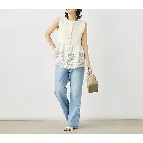 【ノーリーズ/NOLLEY'S】の《手洗い可能》レース付きペプラムベスト 人気、トレンドファッション・服の通販 founy(ファニー) 　ファッション　Fashion　レディースファッション　Fashion for Women　アウター　Coat / Outerwear Collection　トップス・カットソー　Cut & Sew Tops　ベスト&ジレ / 重ね着スタイル　Vests & Gilets　2026年　2026　アクセサリー　Fashion Accessories　オケージョン　Occasion Wear　ベスト　Vest, Waistcoat　ペプラム　Peplum, Flared Hem　ミラノリブ　Milano Rib, Milano Stitch　レース　Lace, Lace Fabric　透かし　Cut-Out, Lacework　other-2|ID: prp329100004935677 ipo3291000000037038960