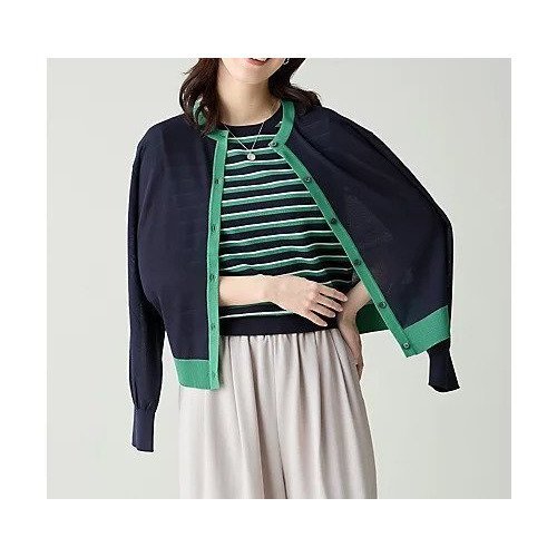 【エニー/ANY】のツインニットセット(ノースリーブニット+カーディガン) 人気、トレンドファッション・服の通販 founy(ファニー) 　ファッション　Fashion　レディースファッション　Fashion for Women　トップス・カットソー　Cut & Sew Tops　ニット　Knit Tops & Sweaters　カーディガン・羽織り　Layered Style Cardigans　キャミソール&ノースリーブ　Camisoles & Sleeveless Tops　アンサンブル　Ensemble Set　インナー　Innerwear　カーディガン　Cardigan, Knitwear　シアー　Sheer, See-Through　シンプル　Simple, Minimal　ストレッチ　Stretch, Stretchy Fabric　トレンド　Trend, Trending Now　ノースリーブ　Sleeveless, No-Sleeve　ボーダー　Border, Stripe　ロング　Long, Long-Length　 other-1|ID: prp329100004935679 ipo3291000000037038968