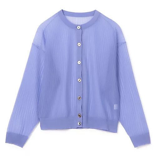【エムセブンデイズ/M7days】の【洗える】ワイドリブシアーカーディガン インテリア・キッズ・メンズ・レディースファッション・服の通販 founy(ファニー) 　ファッション　Fashion　レディースファッション　Fashion for Women　トップス・カットソー　Cut & Sew Tops　カーディガン・羽織り　Layered Style Cardigans　シアー　Sheer, See-Through　ブルゾン　Blouson, Bomber Jacket　夏　Summer　洗える　Machine Washable　パープル|ID: prp329100004935682 ipo3291000000037038997