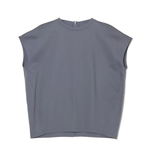 【イーバイエクラ/E by eclat】の接触冷感フレンチスリーブTシャツ インテリア・キッズ・メンズ・レディースファッション・服の通販 founy(ファニー) 　ファッション　Fashion　レディースファッション　Fashion for Women　トップス・カットソー　Cut & Sew Tops　シャツ・ブラウス・オフィスカジュアル　Elegant Blouses & Button-Ups　ロングTシャツ・Tシャツ　Longline T-Shirts & Tees　コクーン　Cocoon, Cocoon Silhouette　スリーブ　Sleeve, Long Sleeve / Short Sleeve　フレンチ　French, French Style　洗える　Machine Washable　ブルーグレー|ID: prp329100004935683 ipo3291000000037039005