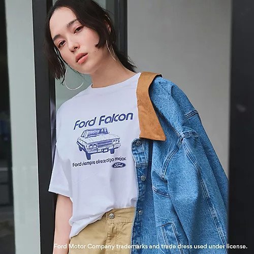 【スアデオ/suadeo】の【suadeo別注】Ford FalconプリントT&トートバッグセット 人気、トレンドファッション・服の通販 founy(ファニー) 　ファッション　Fashion　レディースファッション　Fashion for Women　バッグ　Bags　イエロー　Yellow　インナー　Innerwear　洗える　Machine Washable　クラシック　Classic, Timeless Style　グラフィック　Graphic, Graphic Design　シンプル　Simple, Minimal　定番　Standard, Basic Item　人気　Popular, Best Seller　バランス　Balance, Style Balance　プリント　Print, Printed Pattern　別注　Limited Edition, Custom Order　無地　Plain, Solid Color　ユーズド　Used, Vintage-Look　リップ　Lip, Lip Motif　犬　Dog　エレガント 上品　Elegant　other-3|ID: prp329100004935684 ipo3291000000037039046