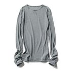 【トゥエルブクローゼット/12closet】の【洗える】クルーネックシアーカットソー ブラック×ホワイト|ID: prp329100004935689 ipo3291000000037248223
