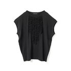 【ミズイロ インド/mizuiro ind】のフレンチスリーブフリルプルオーバー ブラック|ID: prp329100004935691 ipo3291000000037137169