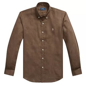 【ポロラルフローレン/POLO RALPH LAUREN】のリネンシャツ 大人の最旬トレンドファッション＆コーディネート founy(ファウニー) ファッション Fashion レディースファッション Fashion for Women トップス・カットソー Cut & Sew Tops シャツ・ブラウス・オフィスカジュアル Elegant Blouses & Button-Ups ダウン Down, Puffer フィット Fit, Slim Fit プリーツ Pleats, Pleated ボックス Boxy, Box Shape リネン Linen, Linen Fabric 夏 Summer 春 Spring S/S・春夏 SS, Spring/Summer, Warm Season 洗える Machine Washable |ID:prp329100004935693