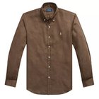 【ポロラルフローレン/POLO RALPH LAUREN】のリネンシャツ ダークブラウン|ID: prp329100004935693 ipo3291000000037253480