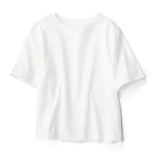 【エクラ/eclat】の【宮崎桃代さん別注】コンパクトTシャツ 人気、トレンドファッション・服の通販 founy(ファニー) 　ファッション　Fashion　レディースファッション　Fashion for Women　トップス・カットソー　Cut & Sew Tops　シャツ・ブラウス・オフィスカジュアル　Elegant Blouses & Button-Ups　ロングTシャツ・Tシャツ　Longline T-Shirts & Tees　コンパクト　Compact, Small Size　スポーティ　Sporty, Casual Athletic　フィット　Fit, Slim Fit　フェミニン　Feminine, Girly　ベーシック　Basic, Essential　別注　Limited Edition, Custom Order　洗える　Machine Washable　other-2|ID: prp329100004935703 ipo3291000000037039201